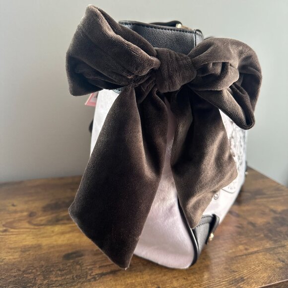 New Juicy Couture Classic Scottie Dogs Daydreamer Viral Tote Shoulder Bag Pink - Picture 3 of 8